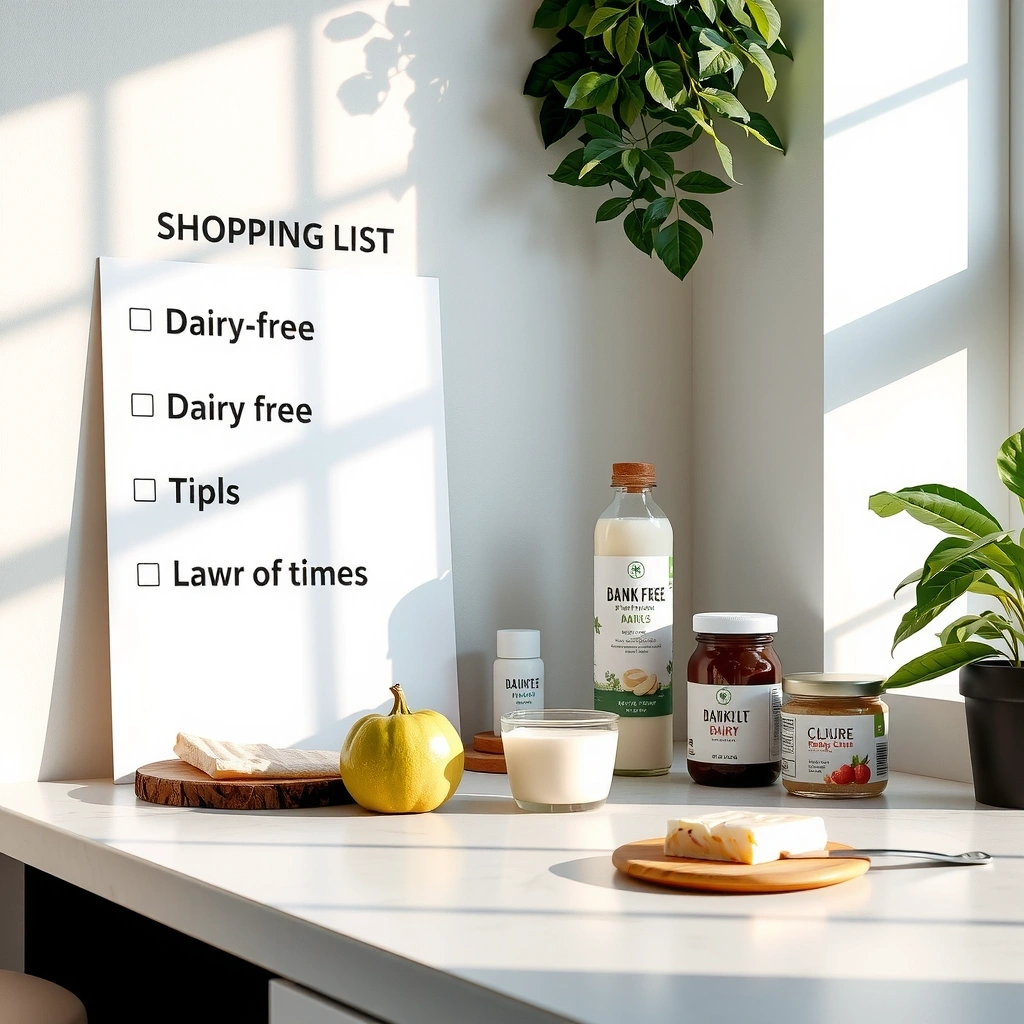 Liste de courses sans lactose